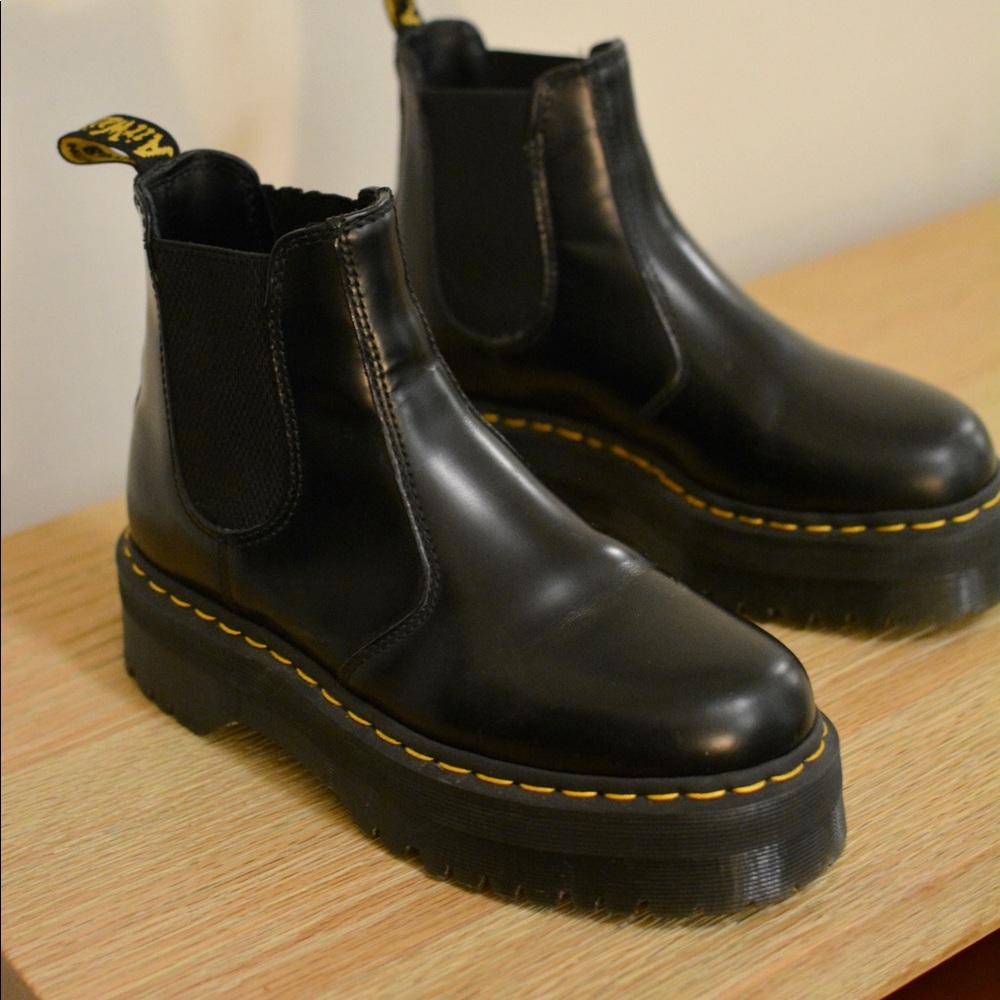 Dr. Martens Black Leather Chelsea Boots